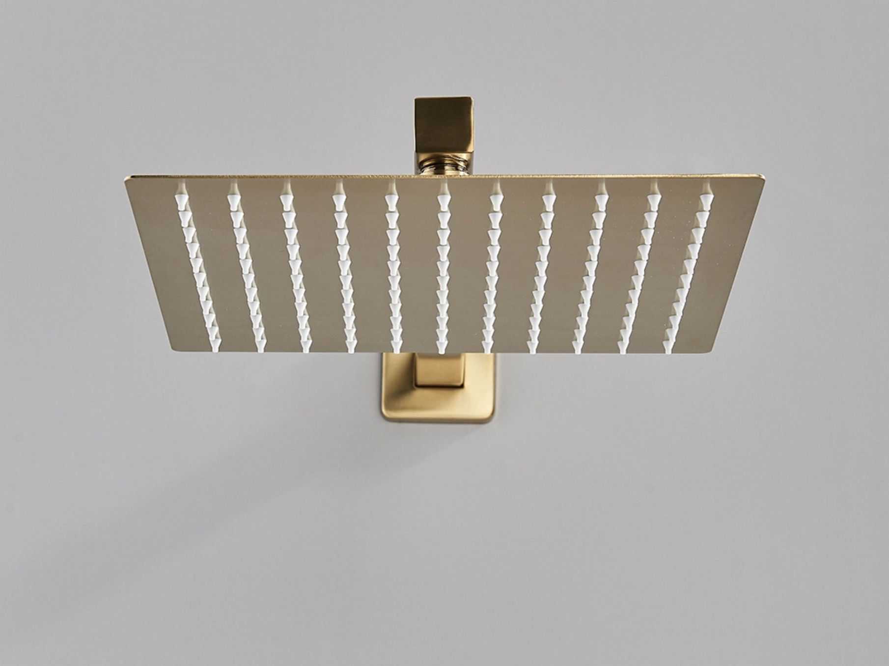 Douche Encastrée Square Doré, Tête de Douche Carrée 25cm, Douchette à Main Rectangulaire, Mitigeur Intégré Précis miniature 4