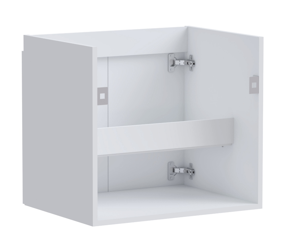 Meuble sous-vasque 2p L.60cm x H.53cm x P.45cm blanc mat Essential miniature 5