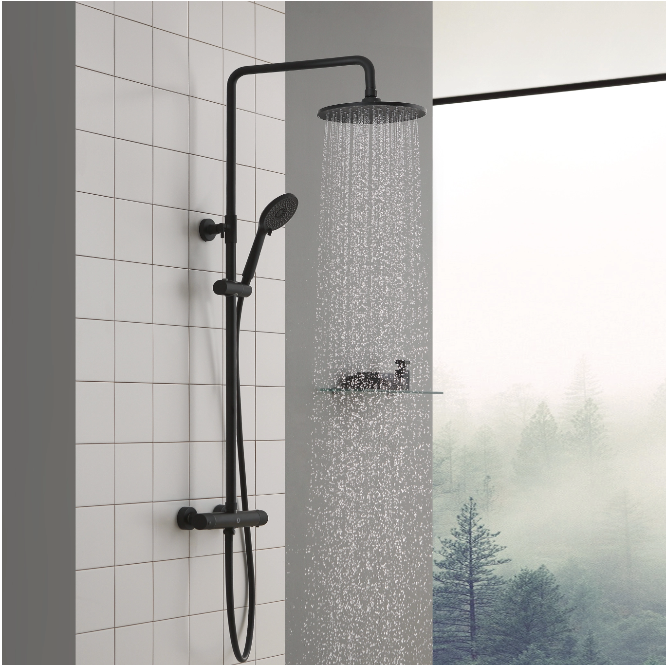Colonne de douche thermostatique
