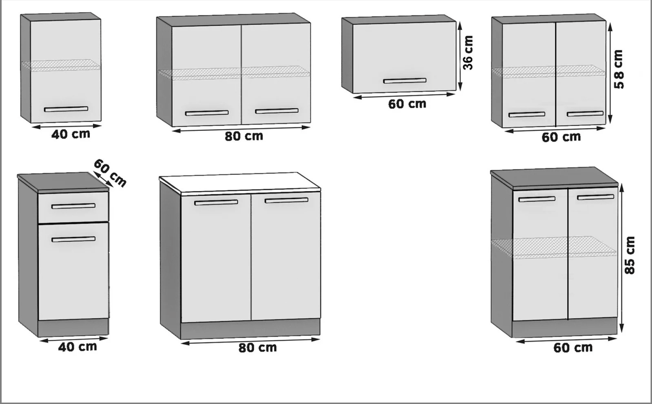 Cuisine Equipee Complete ITALIA 2 - 240 cm. Cuisine avec Plan de Travail, Brun Doré miniature 4