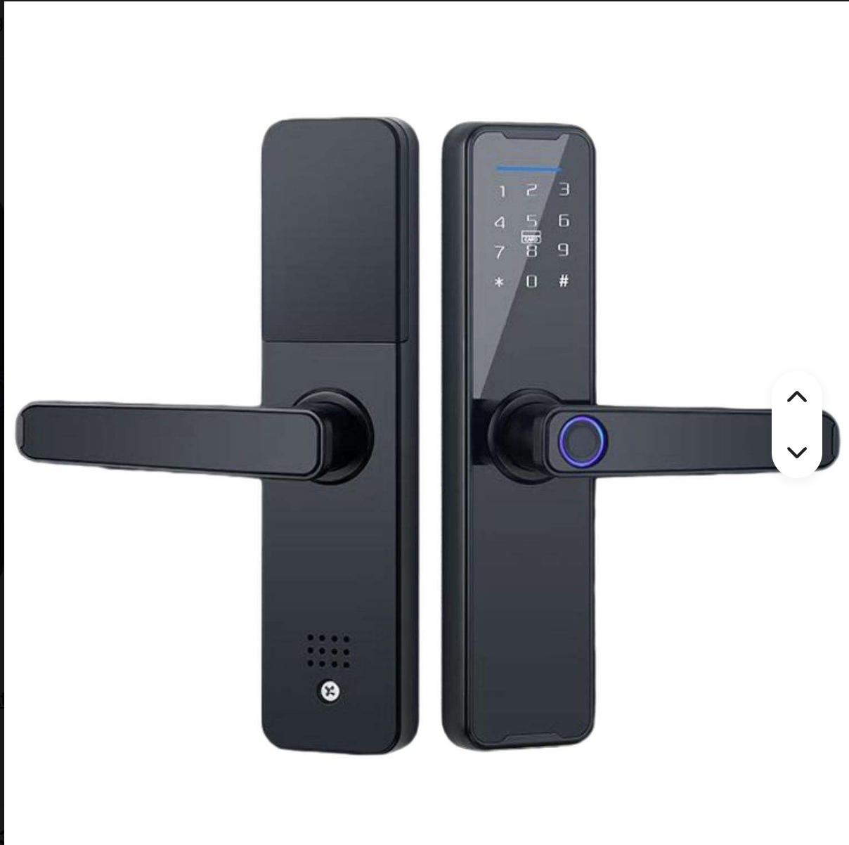 Serrure de porte intelligente à haute sécurité en aluminium avec empreinte digitale, mot de passe, carte RFID, contrôle à distance via l'application Tuya — photo 1