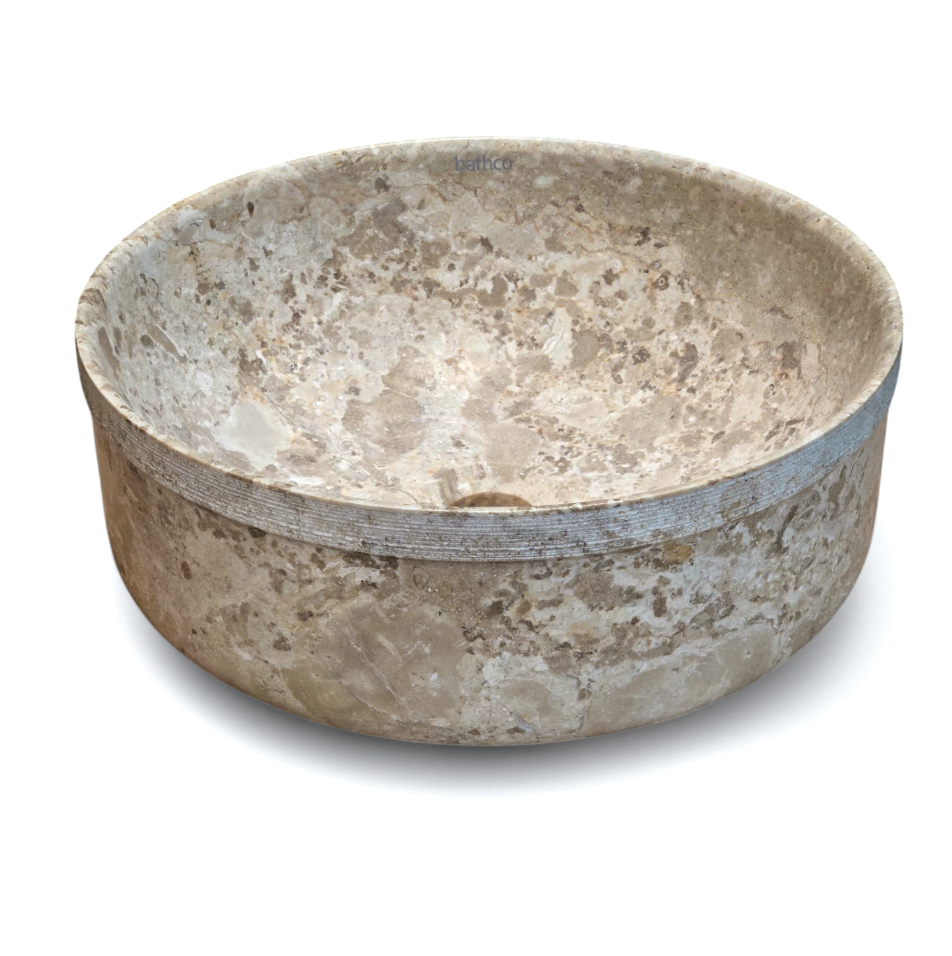 Vasque en pierre naturelle beige AUSTIN 380 x130 mm Réf 98615149  miniature 5