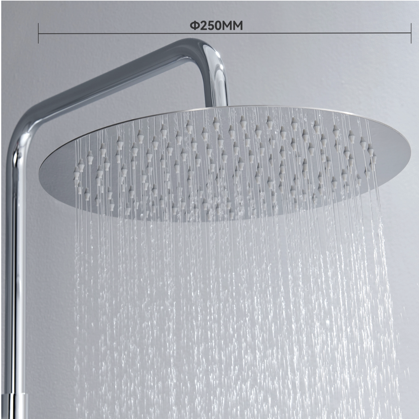 Auralum Max Colonne de Douche Chromée Sans Mitigeur miniature 2