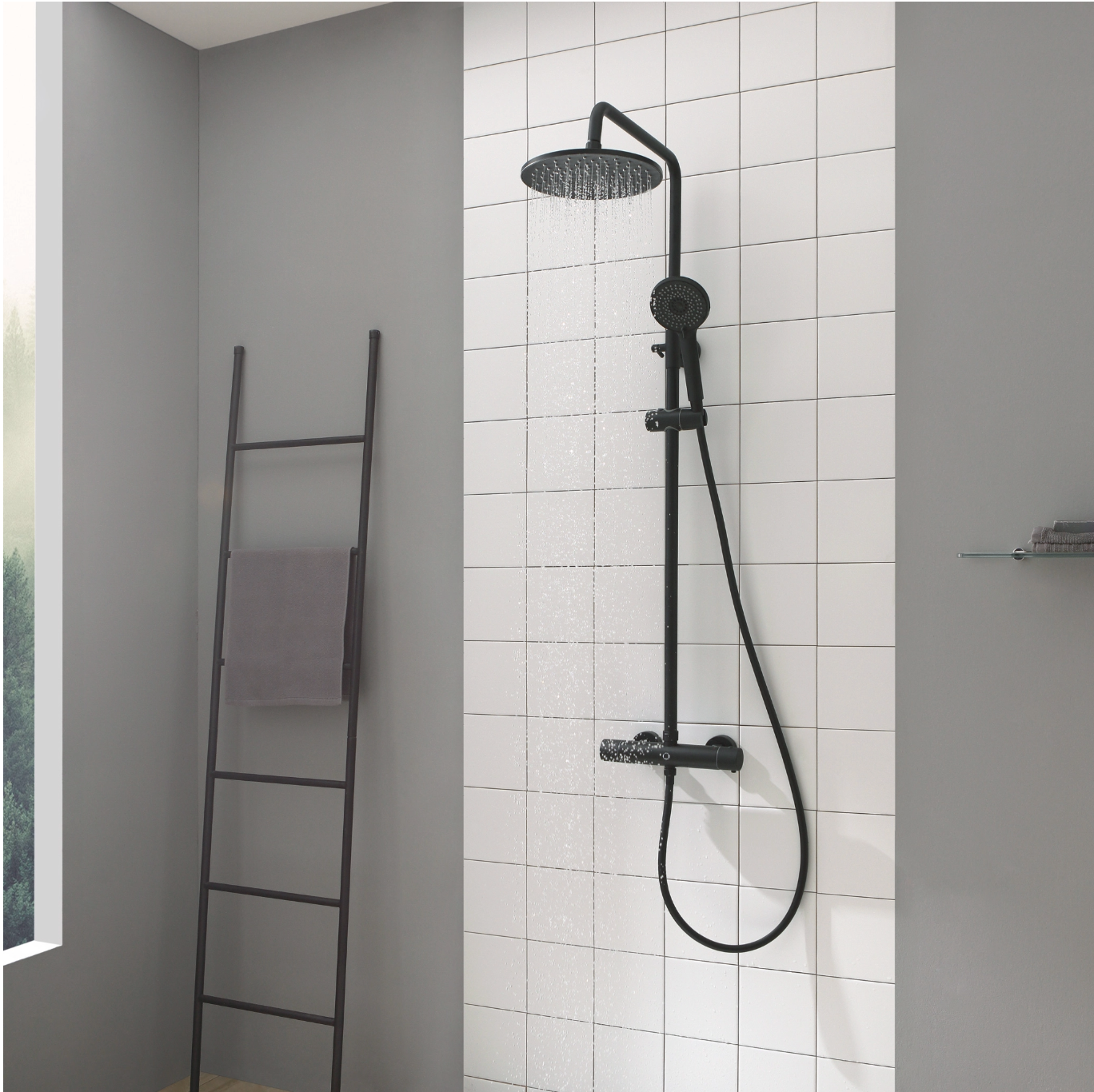Colonne de douche thermostatique miniature 5