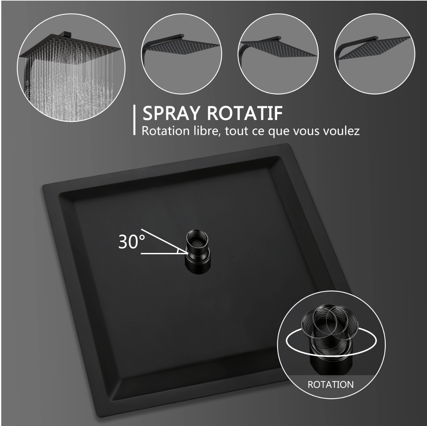 OCEAN Colonne de douche thermostatique miniature 3