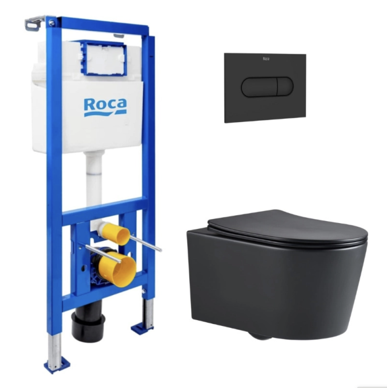 Pack WC bâti-support + WC suspendu sans bride Swiss Aqua Technologies avec abattant SoftClose + plaque miniature 5